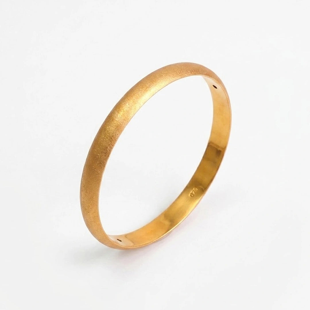 Classic Satin Gold Bangles