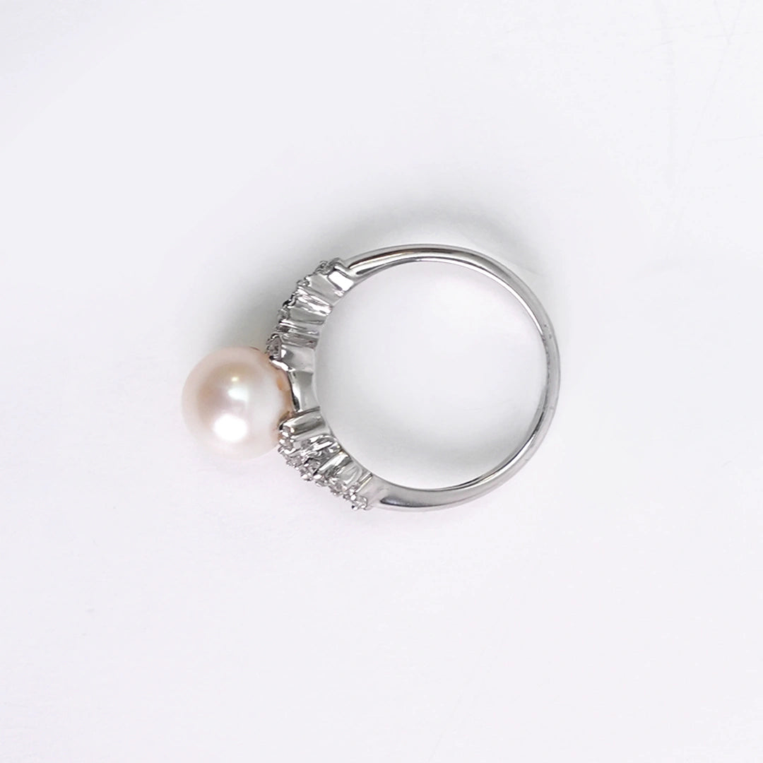 Pearl Bloom Diamond Ring