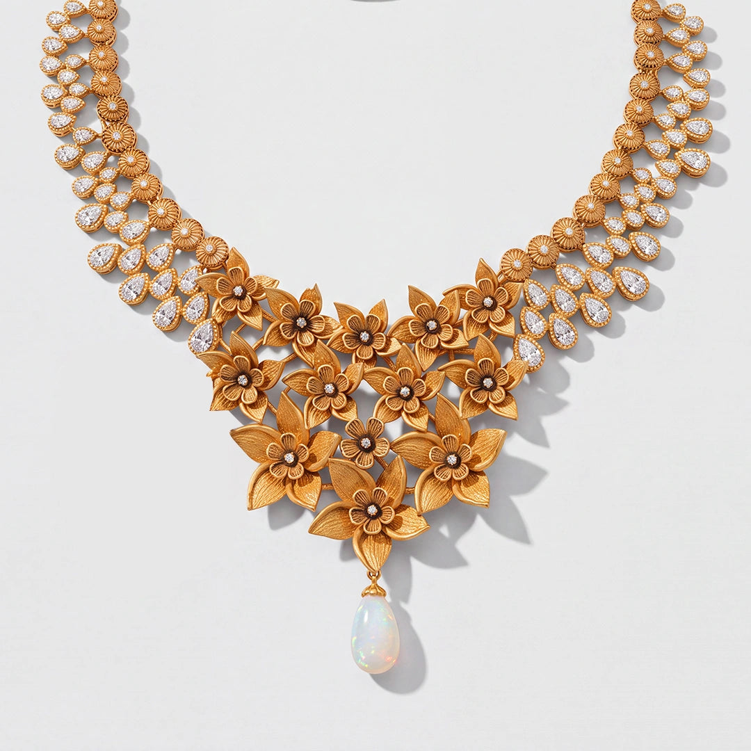 Floral Radiance Necklace Set