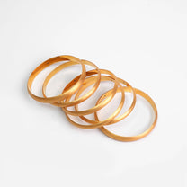 Classic Satin Gold Bangles