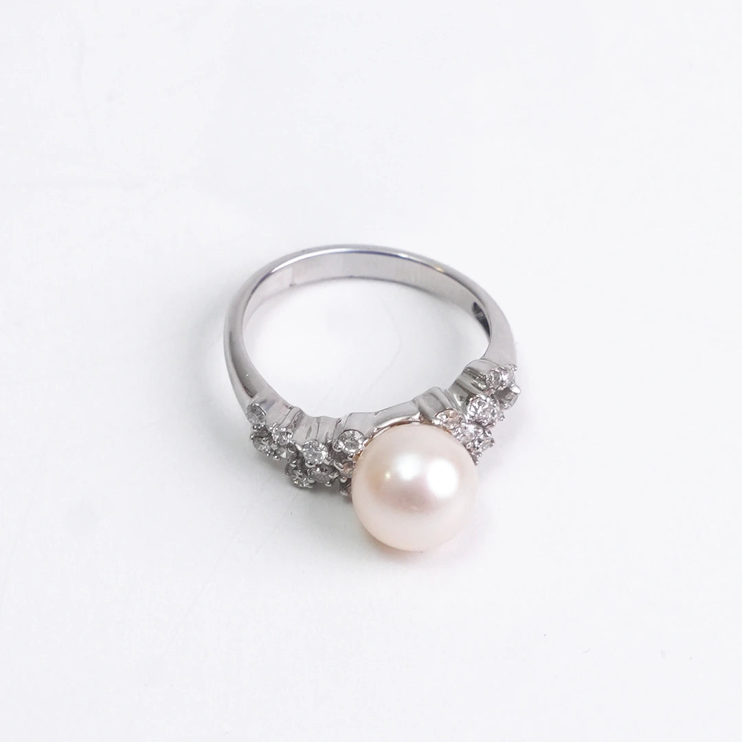 Pearl Bloom Diamond Ring
