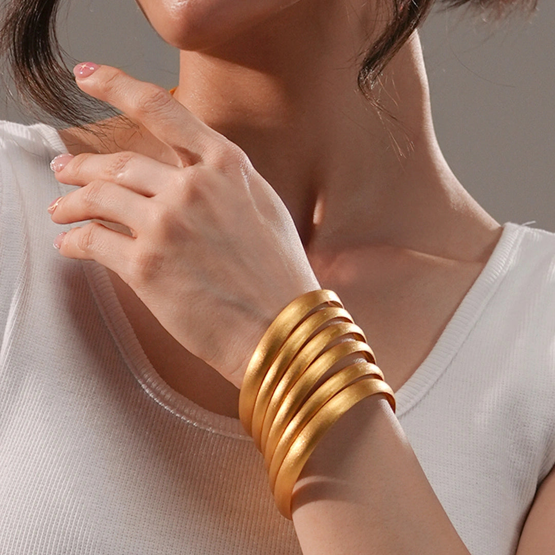 Classic Satin Gold Bangles